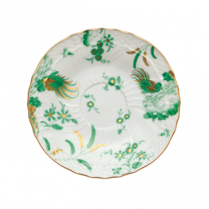 Ginori Oro Di Doccia Green Coffee Saucer